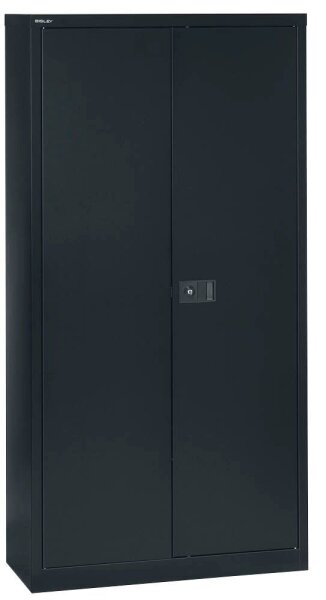 BISLEY Stahlschrank Universal E782A04633 schwarz 4 Fachböden 91,4 x 40,0 x 195,0 cm, aufgebaut, 1 St.