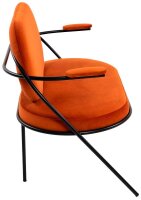 meet powered by PAPERFLOW 2-Sitzer Sofa SATURNE rost schwarz Stoff 118,0 x 73,0 x 88,0 cm, 1 St.