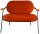 meet powered by PAPERFLOW 2-Sitzer Sofa SATURNE rost schwarz Stoff 118,0 x 73,0 x 88,0 cm, 1 St.