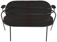 meet powered by PAPERFLOW 2-Sitzer Sofa SATURNE schwarz Kunstleder 118,0 x 73,0 x 88,0 cm, 1 St.