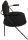 meet powered by PAPERFLOW 2-Sitzer Sofa SATURNE schwarz Kunstleder 118,0 x 73,0 x 88,0 cm, 1 St.