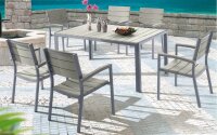 Garden Pleasure Gartentisch Olivia anthrazit, hellgrau...