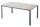 Garden Pleasure Gartentisch Olivia anthrazit, hellgrau rechteckig 150,0 x 90,0 x 72,0 cm