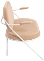 meet powered by PAPERFLOW 2-Sitzer Sofa SATURNE elfenbein weiß Stoff 118,0 x 73,0 x 88,0 cm, 1 St.