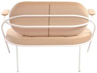 meet powered by PAPERFLOW 2-Sitzer Sofa SATURNE elfenbein weiß Stoff 118,0 x 73,0 x 88,0 cm, 1 St.