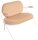 meet powered by PAPERFLOW 2-Sitzer Sofa SATURNE elfenbein weiß Stoff 118,0 x 73,0 x 88,0 cm, 1 St.