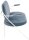meet powered by PAPERFLOW 2-Sitzer Sofa SATURNE blau weiß Stoff 118,0 x 73,0 x 88,0 cm, 1 St.
