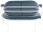 meet powered by PAPERFLOW 2-Sitzer Sofa SATURNE blau weiß Stoff 118,0 x 73,0 x 88,0 cm, 1 St.