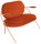 meet powered by PAPERFLOW 2-Sitzer Sofa SATURNE rost rosa Kunstleder 118,0 x 73,0 x 88,0 cm, 1 St.