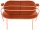 meet powered by PAPERFLOW 2-Sitzer Sofa SATURNE rost rosa Kunstleder 118,0 x 73,0 x 88,0 cm, 1 St.