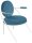 meet powered by PAPERFLOW Sessel SATURNE blau weiß Kunstleder 70,0 x 73,0 x 88,0 cm, 1 St.