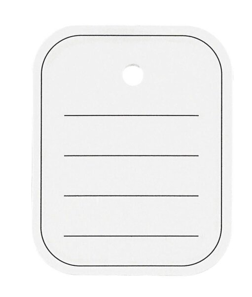 SIGEL Hängeetiketten weiß 40,0 x 50,0 mm liniert, 500 St.