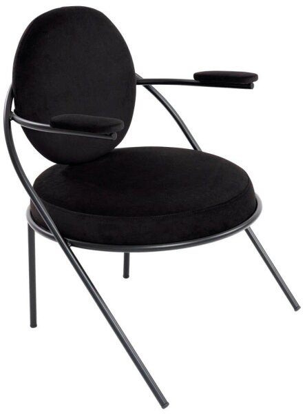 meet powered by PAPERFLOW Sessel SATURNE schwarz Stoff 70,0 x 73,0 x 88,0 cm, 1 St.