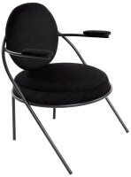 meet powered by PAPERFLOW Sessel SATURNE schwarz Stoff...