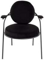 meet powered by PAPERFLOW Sessel SATURNE schwarz Stoff...