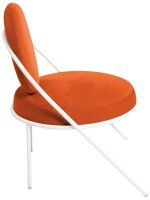 meet powered by PAPERFLOW Sessel SATURNE rost weiß Kunstleder 70,0 x 73,0 x 88,0 cm, 1 St.