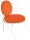 meet powered by PAPERFLOW Sessel SATURNE rost weiß Kunstleder 70,0 x 73,0 x 88,0 cm, 1 St.