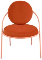 meet powered by PAPERFLOW Sessel SATURNE rost rosa Kunstleder 70,0 x 73,0 x 88,0 cm, 1 St.