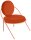 meet powered by PAPERFLOW Sessel SATURNE rost rosa Kunstleder 70,0 x 73,0 x 88,0 cm, 1 St.