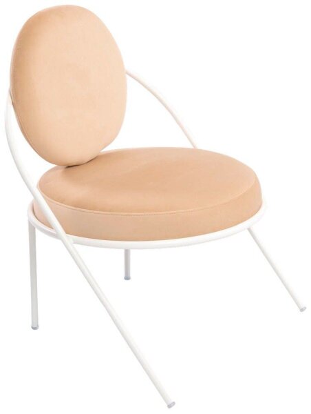 meet powered by PAPERFLOW Sessel SATURNE elfenbein weiß Stoff 70,0 x 73,0 x 88,0 cm, 1 St.