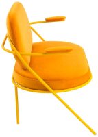 meet powered by PAPERFLOW 2-Sitzer Sofa SATURNE safran Stoff 118,0 x 73,0 x 88,0 cm, 1 St.