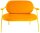 meet powered by PAPERFLOW 2-Sitzer Sofa SATURNE safran Stoff 118,0 x 73,0 x 88,0 cm, 1 St.