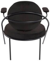 meet powered by PAPERFLOW Sessel SATURNE schwarz Kunstleder 70,0 x 73,0 x 88,0 cm, 1 St.