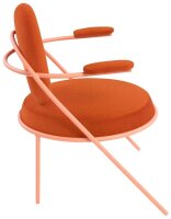 meet powered by PAPERFLOW Sessel SATURNE rost rosa...
