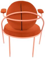 meet powered by PAPERFLOW Sessel SATURNE rost rosa Kunstleder 70,0 x 73,0 x 88,0 cm, 1 St.