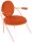 meet powered by PAPERFLOW Sessel SATURNE rost rosa Kunstleder 70,0 x 73,0 x 88,0 cm, 1 St.