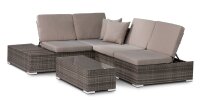 Garden Pleasure Loungegruppe Alcudia, grau Kunststoff, Metall, 10-teilig