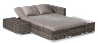 Garden Pleasure Loungegruppe Alcudia, grau Kunststoff, Metall, 10-teilig