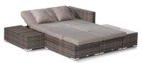 Garden Pleasure Loungegruppe Alcudia, grau Kunststoff, Metall, 10-teilig