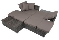 Garden Pleasure Loungegruppe Alcudia, grau Kunststoff, Metall, 10-teilig