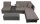 Garden Pleasure Loungegruppe Alcudia, grau Kunststoff, Metall, 10-teilig