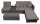 Garden Pleasure Loungegruppe Alcudia, grau Kunststoff, Metall, 10-teilig