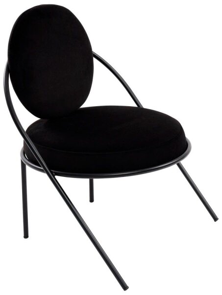 meet powered by PAPERFLOW Sessel SATURNE schwarz Stoff 70,0 x 73,0 x 88,0 cm, 1 St.