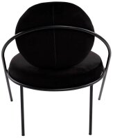 meet powered by PAPERFLOW Sessel SATURNE schwarz Stoff 70,0 x 73,0 x 88,0 cm, 1 St.