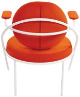 meet powered by PAPERFLOW Sessel SATURNE rost weiß Stoff 70,0 x 73,0 x 88,0 cm, 1 St.