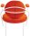 meet powered by PAPERFLOW Sessel SATURNE rost weiß Stoff 70,0 x 73,0 x 88,0 cm, 1 St.