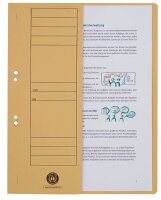 Ösenhefter Karton chamois DIN A4, halber Deckel, 20 St.