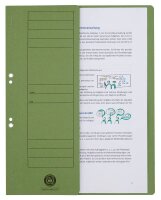 Ösenhefter Karton grün DIN A4, halber Deckel, 20 St.