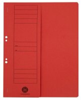 Ösenhefter Karton rot DIN A4, halber Deckel, 20 St.