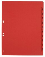 Ösenhefter Karton rot DIN A4, halber Deckel, 20 St.