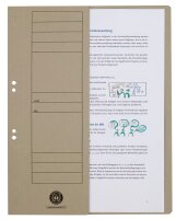 Ösenhefter Karton grau DIN A4, halber Deckel, 20 St.