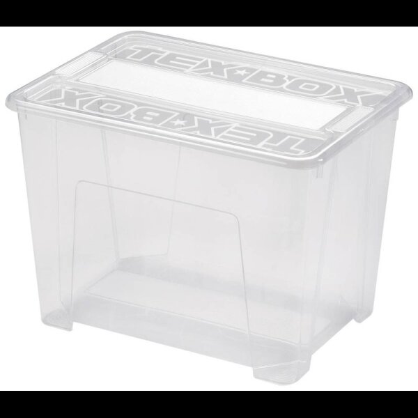TEX Aufbewahrungsbox transparent 28,0 x 38,0 x 27,2 cm, 1 St.
