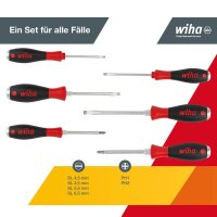 Wiha Schraubendreher-Set SoftFinish® SZ/PH 21250 6-teilig