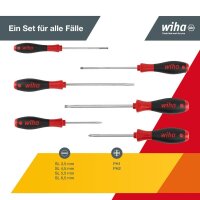 Wiha Schraubendreher-Set SoftFinish® SZ/PH 07152 6-teilig