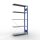 SCHULTE Anbau-Schwerlastregal 12645-B silber 100,0 x 40,0 x 200,0 cm