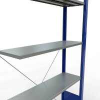 SCHULTE Anbau-Schwerlastregal 12655-B silber 100,0 x 50,0 x 200,0 cm
